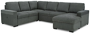 Millcoe 3-Piece Sectional with Pop Up Bed, Gray, large