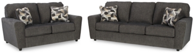 Cascilla Sofa and Loveseat, Slate, large