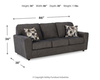 Cascilla Sofa, Slate, large