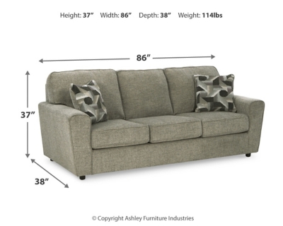 Cascilla Sofa, Pewter, large