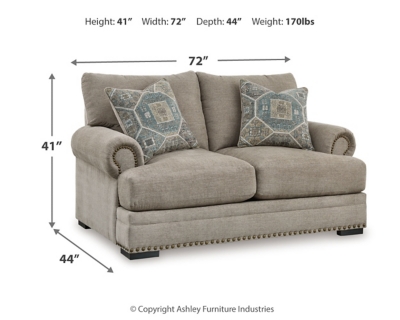 Galemore Loveseat Dimensions