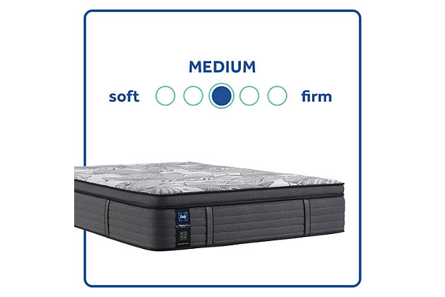 If that extra touch of support is just what you need for a sound night’s sleep, the Euclid Avenue medium Euro pillowtop twin mattress is your dream destination. Rest assured, it aims to please with targeted support for your back and core provided by an extra-supportive gel memory foam placed in the middle of the mattress. Plus, you’ll benefit from more support for your whole body and pressure-relieving comfort with a unique coil design and additional memory foam–all topped with a refreshing cool-to-touch cover and a cloud-like pillow top with a medium feel.Comfort level: medium Euro pillowtop | 14" profile | ComfortLoft™ knit cover with Chill™ and AllergenProtect™  | SealyCool™ gel memory foam: cushioning memory foam with gel for additional flexible, durable support | Targeted support | SealySupport™ soft gel foam comfort layer | Response Pro™ encased coil system: hourglass-shape coils encased so each coil moves independently, for targeted support and reduced motion transfer | DuraFlex™ coil edge system: high-density, flexible coil border surrounding the mattress for better edge support, more usable sleep surface and durability | SealySupport™ foam | 8 VertiCalifornia handles | 10-year limited warranty | Note: purchasing mattress and foundation from two different brands may void warranty | State recycling fee may apply
