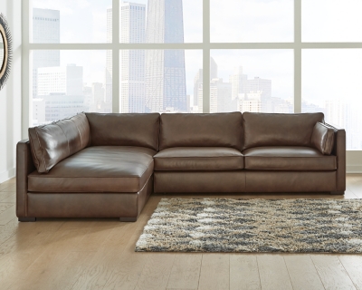 Kiessel 2-Piece Sectional, Chocolate, rollover