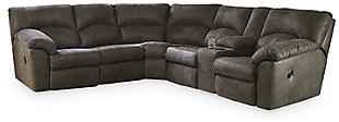 Tambo 2-Piece Reclining Sectional, Pewter, large