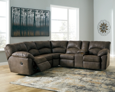 APK-27802-S2 Tambo 2-Piece Manual Reclining Sectional, Canyon sku APK-27802-S2