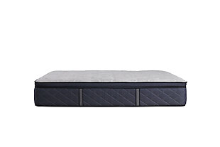 Drift off to comfortably cool, soft slumber on the Sealy Surrey Lane II SFT EPT twin mattress. It features trusted motion-reducing encased coils and an exclusive CoreSupport™ center. The DuraFlex™ Coil Edge increases durability, MoistureProtect™ helps keep you cool, and Surface-Guard Technology™ keeps the mattress protected. Available in a Euro pillow top soft.ComfortLoft™ cover with MoistureProtect™ and AllergenProtect™ | Quilt: FlameGuard™ fiber, 2" x 0.5" SealyComfort soft foam, CoreSupport™ Center with 0.5" SealyComfort gel foam | Comfort layers: 2" SealySupport soft foam, 1.5" SealySupport firm foam, 0.5" SealyComfort gel memory foam | 4 vertical handles | Sealy StabilityPlus™ innerspring | 911 coil count | DuraFlex™ Coil Edge | 1" SealySupport firm foam base | 15" profile