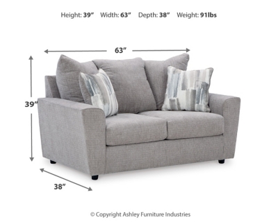 Stairatt Loveseat, Anchor, large