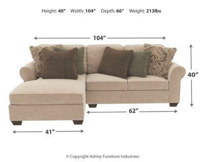 Wilcot 5 piece deals sectional