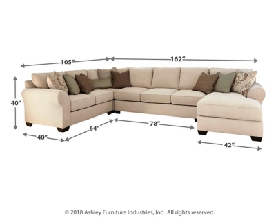 Wilcot 4 Piece Sectional With Chaise Ashley Furniture Homestore