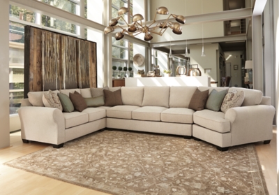 wilcot 4-piece sectional with cuddler | ashley furniture