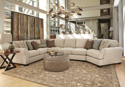 Wilcot 4 Piece Sectional With Ottoman Ashley Furniture Homestore