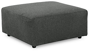Edenfield Oversized Accent Ottoman, Charcoal, large