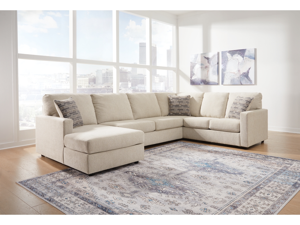 Ashley cream sectional discount