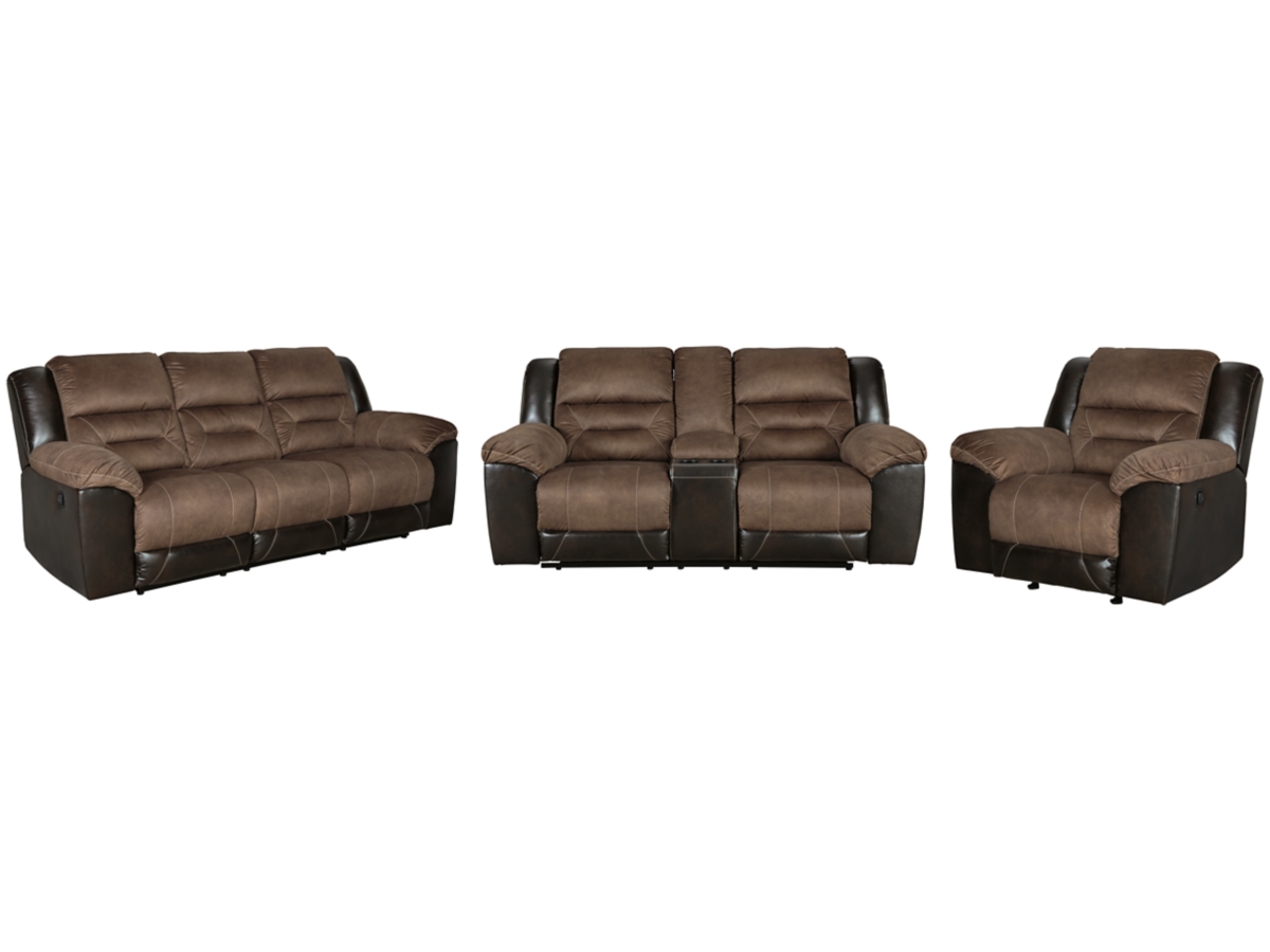 Earhart chestnut deals reclining sofa