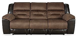 Earhart Reclining Sofa, Chestnut, large