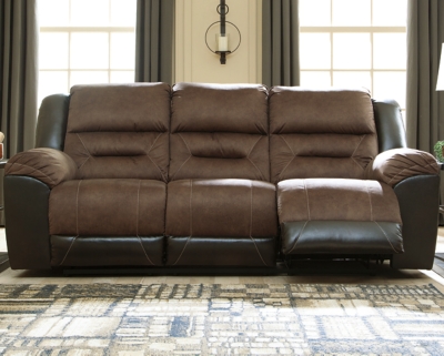 Earhart Reclining Sofa, Chestnut, large