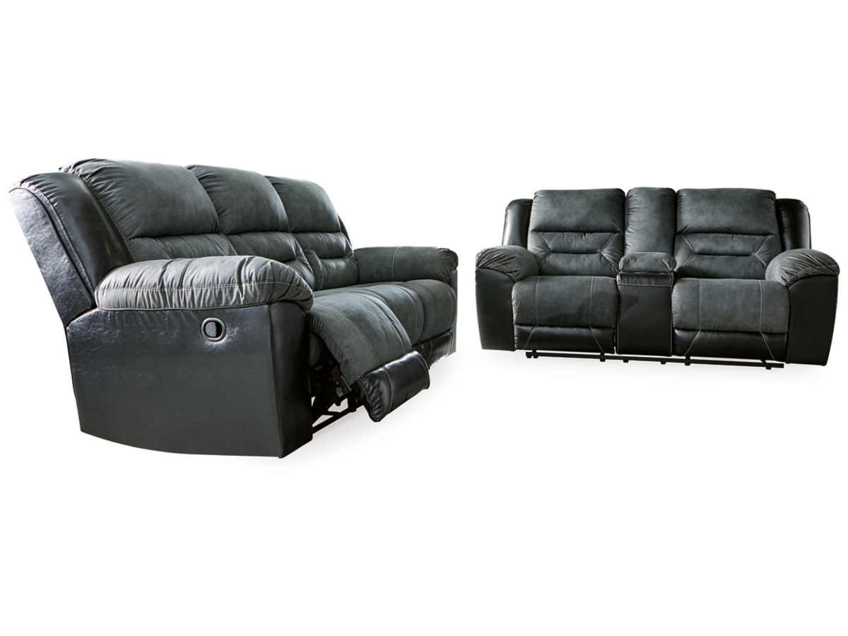 Earhart Manual Reclining Sofa and Loveseat Set
