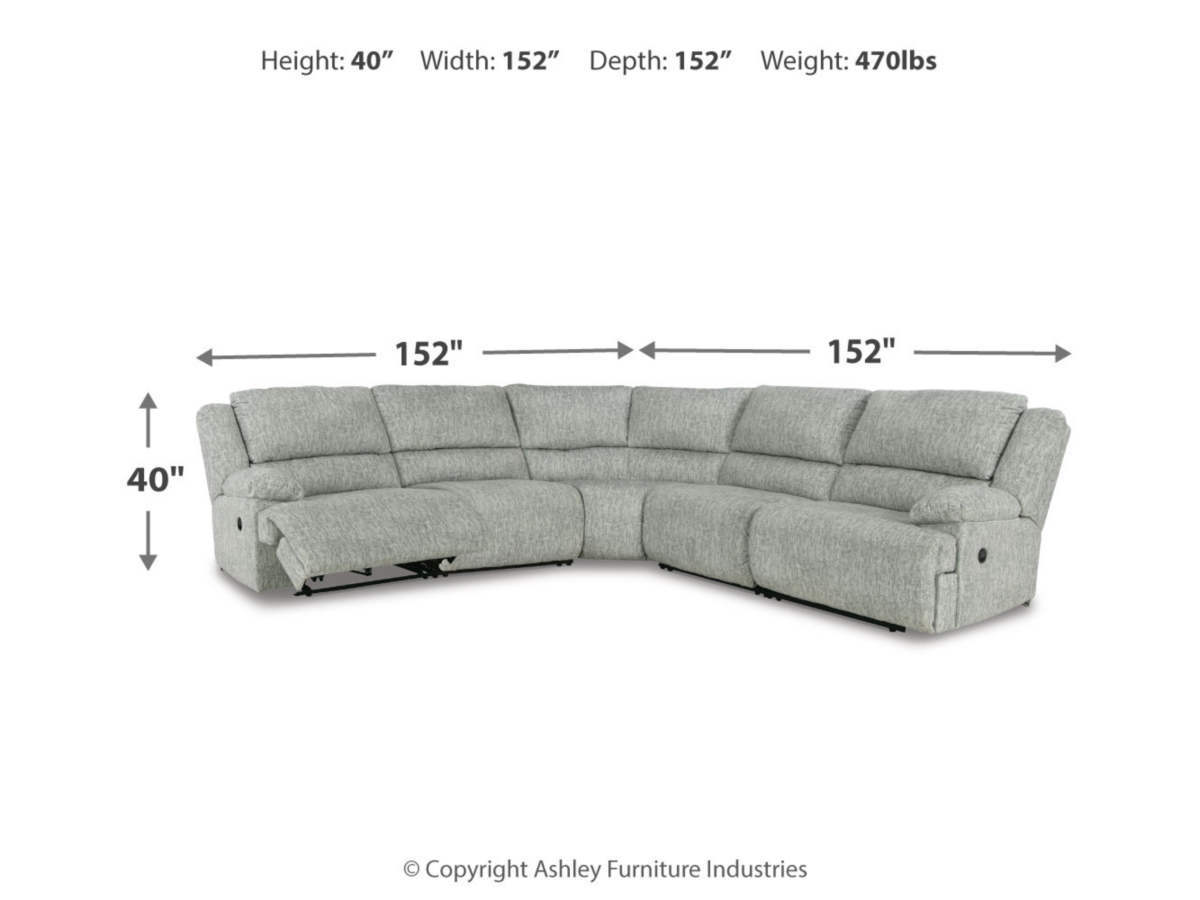 McClelland 5 Piece Power Reclining Sectional McClelland 5 Piece Power Reclining Sectional