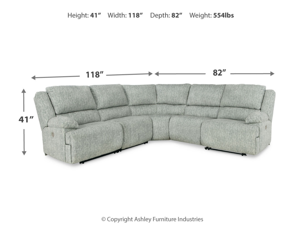 McClelland 4 Piece Reclining Sectional McClelland 4 Piece Reclining Sectional