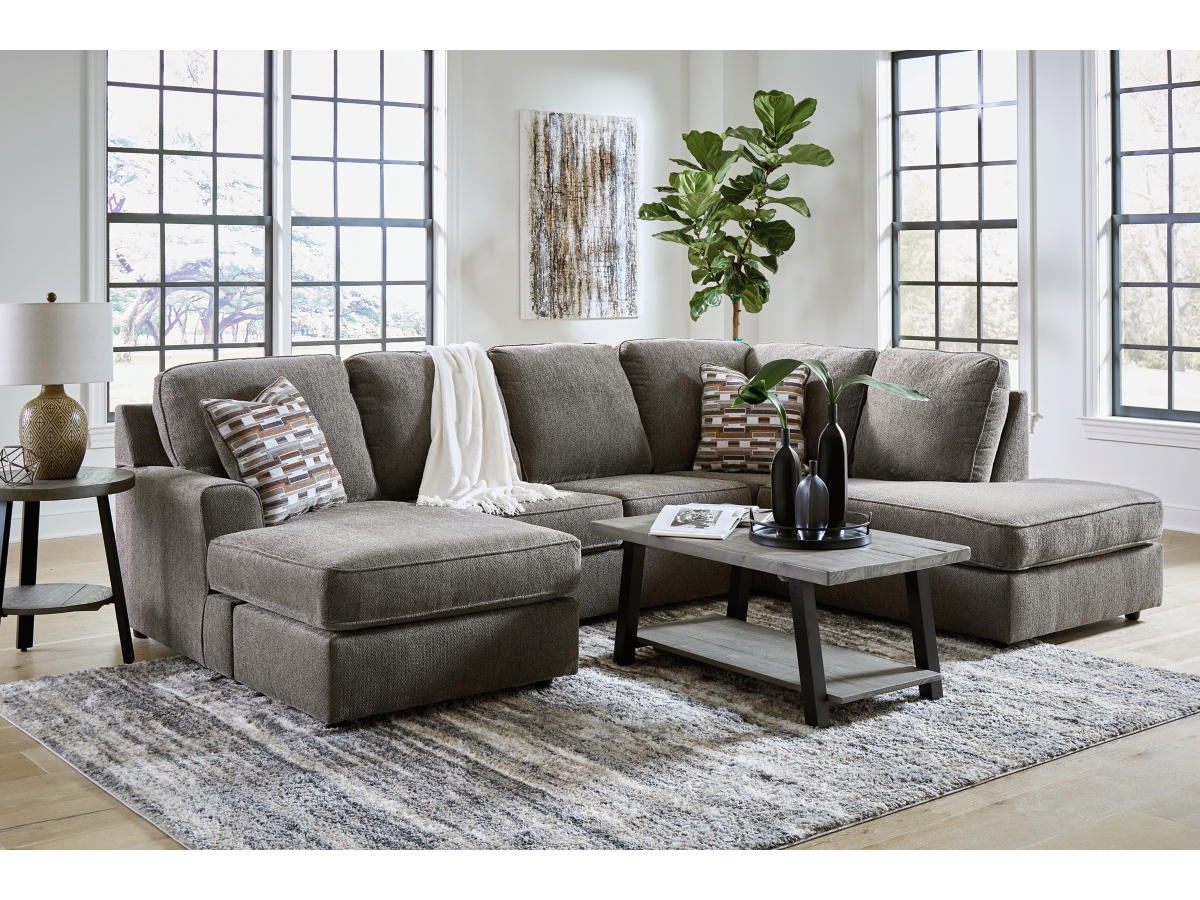 Sectional with deals round chair