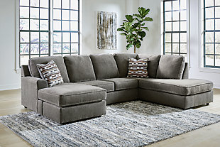 O'Phannon 2-Piece Sectional with Chaise, Putty, rollover