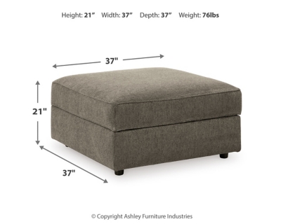 O'Phannon Ottoman With Storage, Putty, large