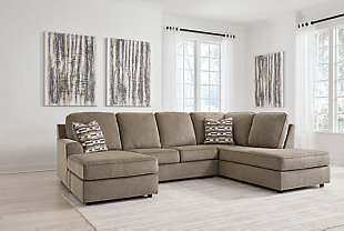 O'Phannon 2-Piece Sectional with Chaise, Briar, rollover