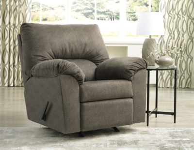 Norlou Manual Recliner, Flannel