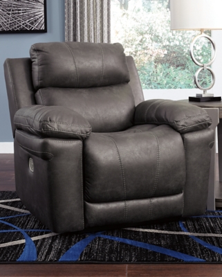 3000413 Erlangen Dual Power Recliner, Midnight sku 3000413