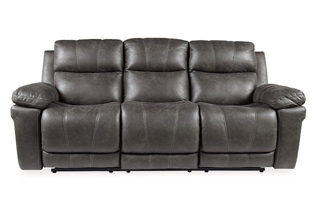 Erlangen Dual Power Reclining Sofa, Ashley Furniture Leather Reclining Sofa And Loveseat