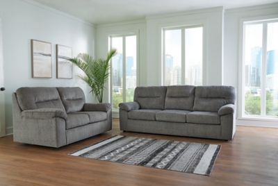 Bindura Sofa and Loveseat, Mineral