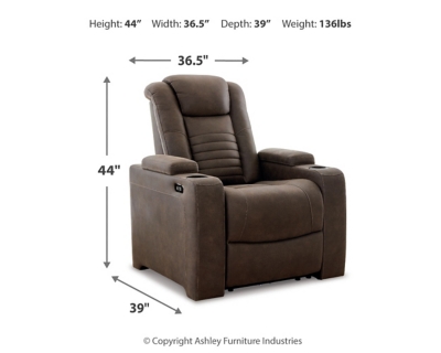 Soundcheck Power Recliner, Earth, large