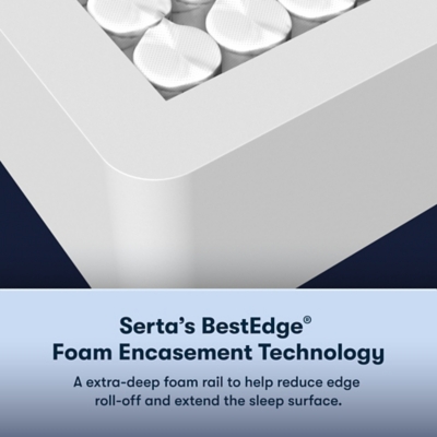 Serta Perfect Sleeper Astounding Day 10.5" Plush Twin Mattres, Off White, large
