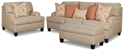 Almanza Sofa, Chair, and Ottoman