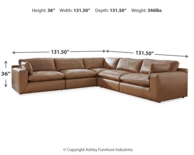 Emilia 5-Piece Sectional, , large