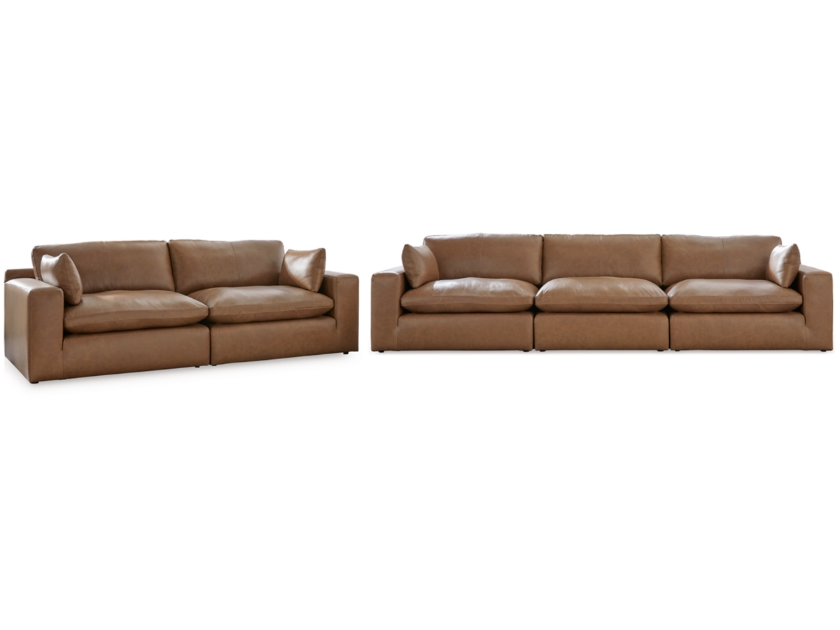 Emilia Leather Modular Sofa and Loveseat | Ashley