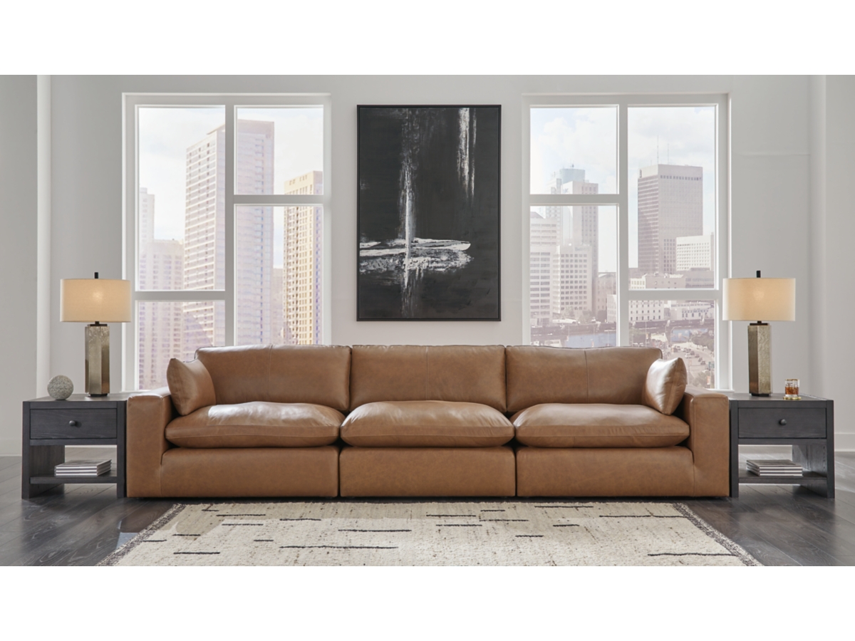 3 piece leather sectional 2024 with chaise