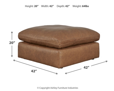 Emilia Oversized Accent Ottoman, , large