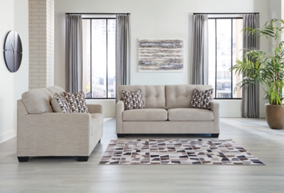 Mahoney Sofa and Loveseat, Pebble