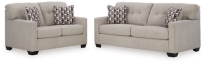 Mahoney Sofa and Loveseat, Pebble, large