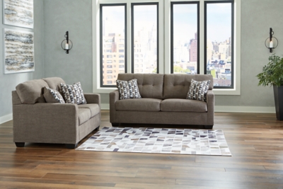 APG-3100538-2P Mahoney Sofa and Loveseat, Chocolate sku APG-3100538-2P