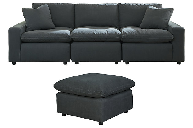 Savesto 3 Piece Modular Sofa With, Savesto 3 Piece Sectional Sofa