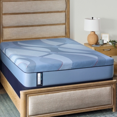 Sealy Posturepedic® Plus Golden Grove Hybrid Medium Queen Mattress, Blue, large