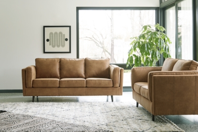 Maimz Sofa and Loveseat, Caramel, rollover