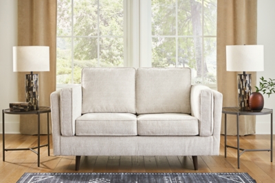 White deals loveseat cheap