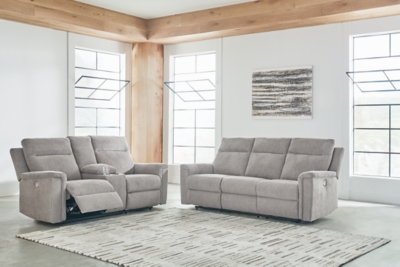 Barnsana Sofa and Loveseat, Ash