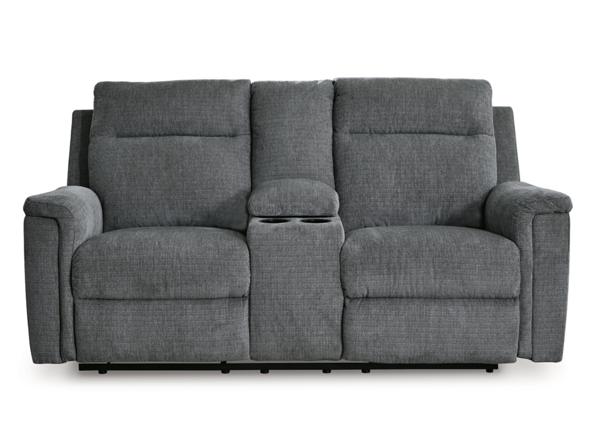 Barnsana Power Reclining Loveseat with Console | Ashley