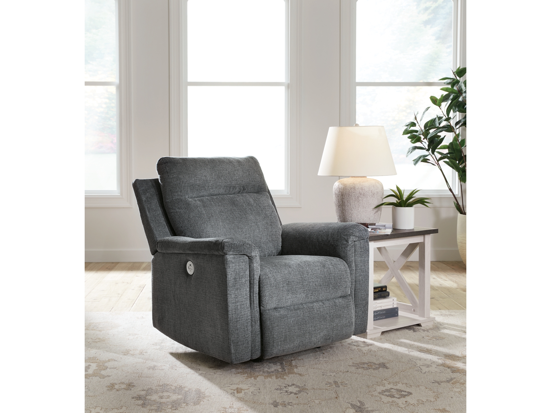 Image 2 of Barnsana Power Recliner Gravel 