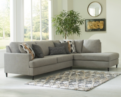 Santasia 2-Piece Sectional with Chaise, Granite, rollover