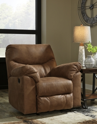 Boxberg Manual Rocker Recliner, Bark